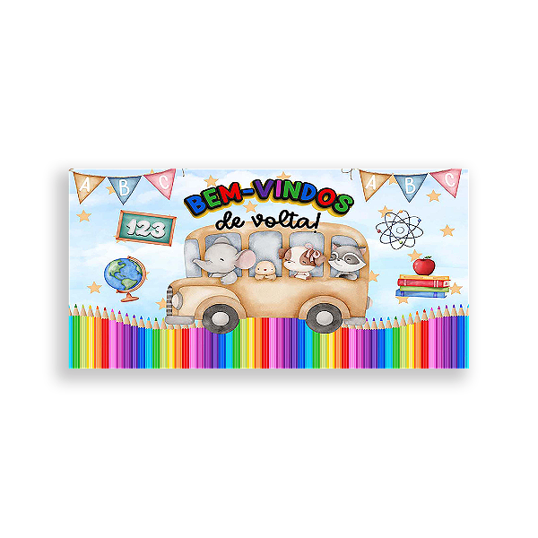 Painel Retangular - Escola - Sublimado 3D