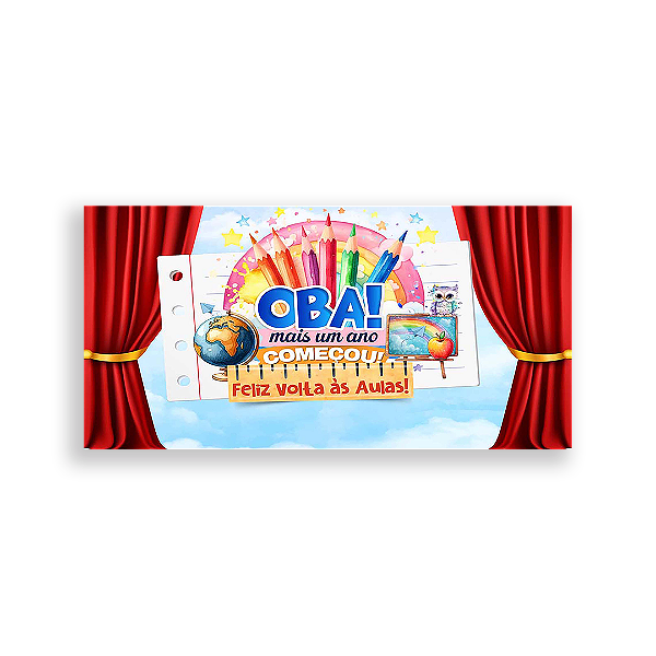 Painel Retangular - Escola - Sublimado 3D