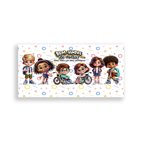 Painel Retangular - Escola - Sublimado 3D