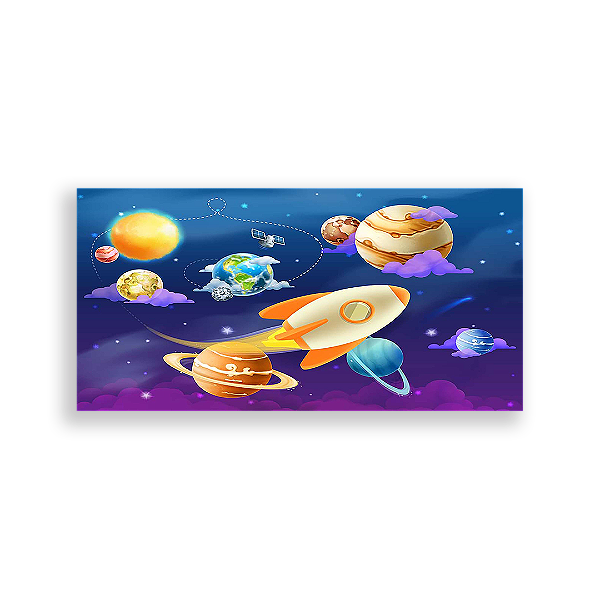 Painel Retangular - Espaço - Sublimado 3D