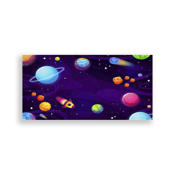 Painel Retangular - Espaço - Sublimado 3D