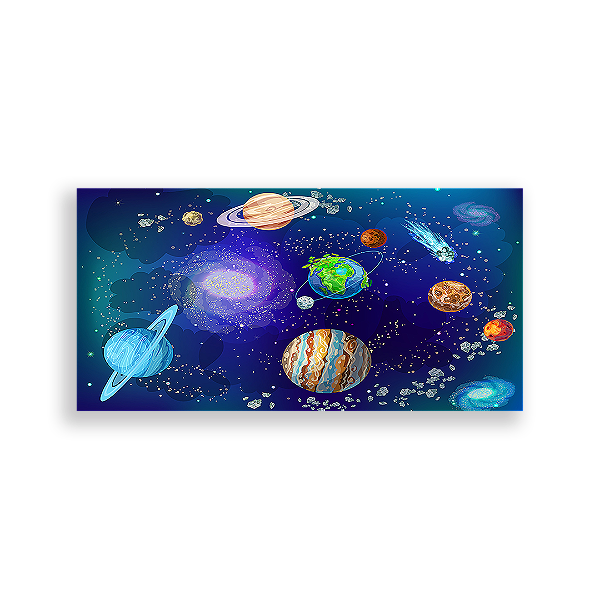 Painel Retangular - Espaço - Sublimado 3D