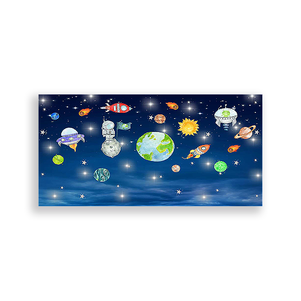 Painel Retangular - Espaço - Sublimado 3D