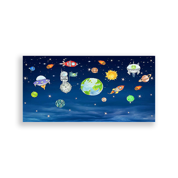 Painel Retangular - Espaço - Sublimado 3D