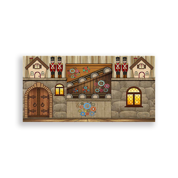 Painel Retangular - Fabrica De Brinquedos - Sublimado 3D