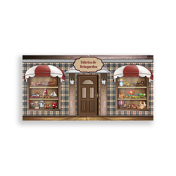 Painel Retangular - Fabrica De Brinquedos - Sublimado 3D