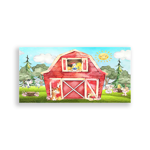 Painel Retangular - Fazenda - Sublimado 3D