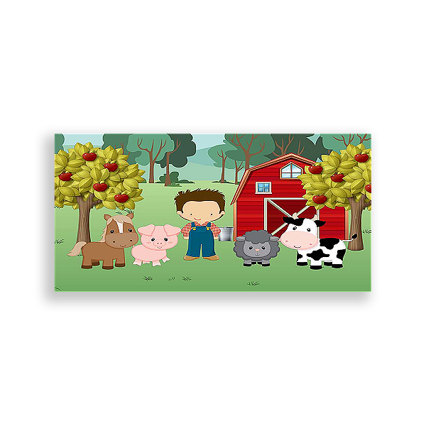 Painel Retangular - Fazenda - Sublimado 3D