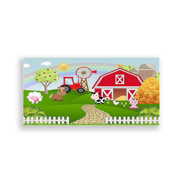 Painel Retangular - Fazenda - Sublimado 3D