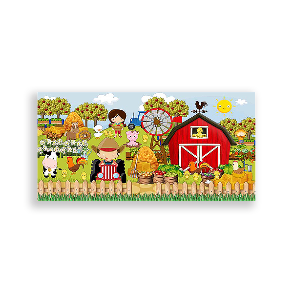 Painel Retangular - Fazenda - Sublimado 3D