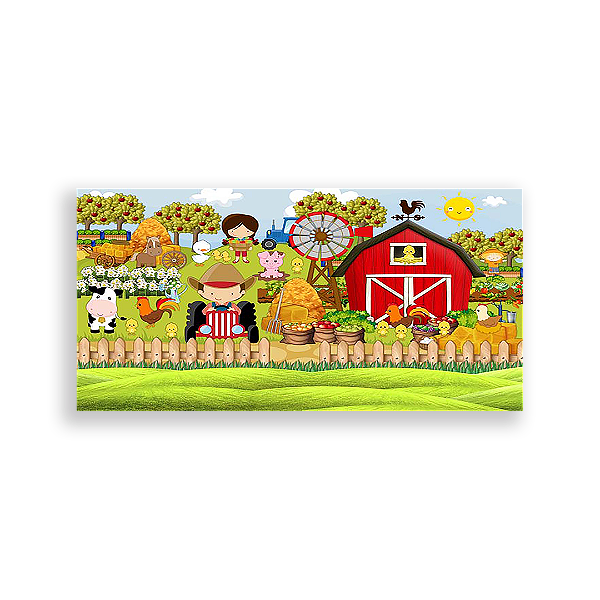 Painel Retangular - Fazenda - Sublimado 3D