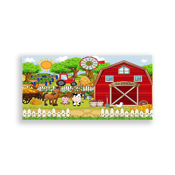 Painel Retangular - Fazenda - Sublimado 3D