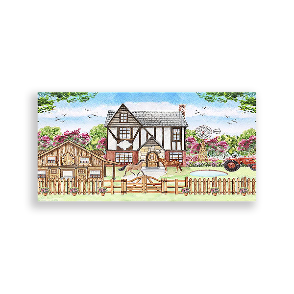 Painel Retangular - Fazenda - Sublimado 3D