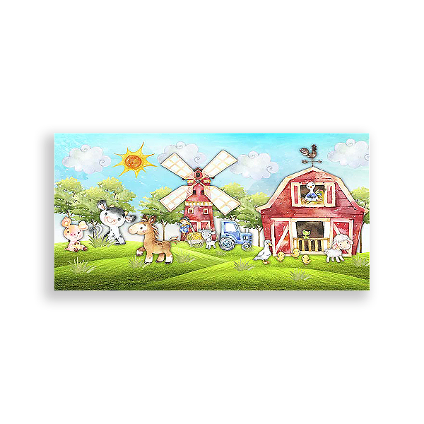 Painel Retangular - Fazenda - Sublimado 3D