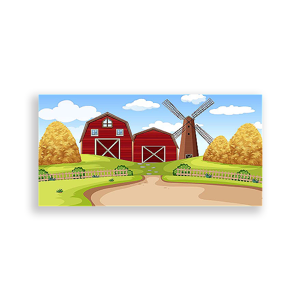 Painel Retangular - Fazenda - Sublimado 3D