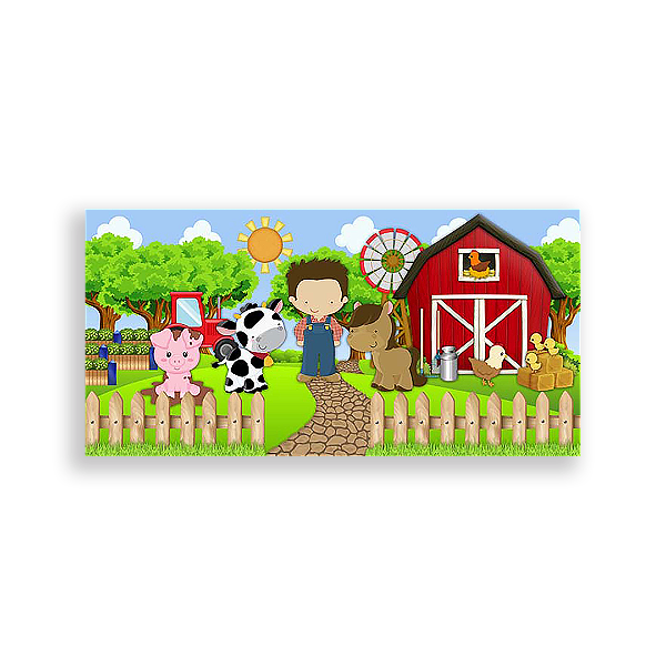 Painel Retangular - Fazenda - Sublimado 3D