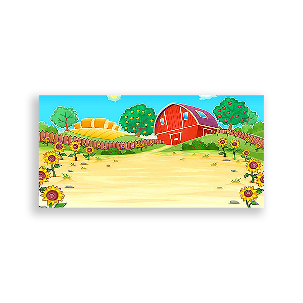 Painel Retangular - Fazenda - Sublimado 3D