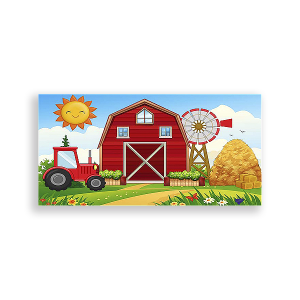 Painel Retangular - Fazenda - Sublimado 3D