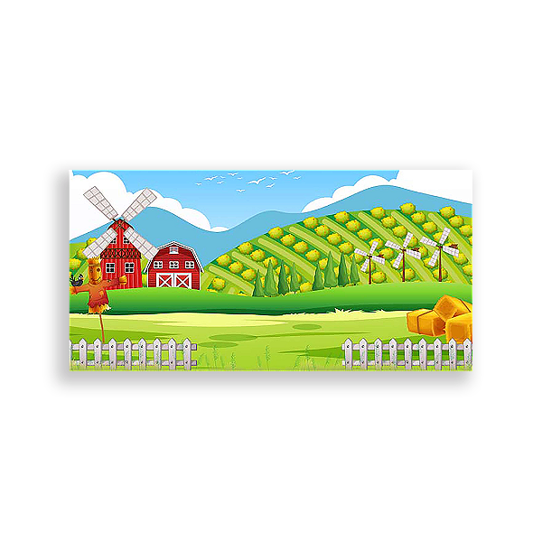 Painel Retangular - Fazenda - Sublimado 3D