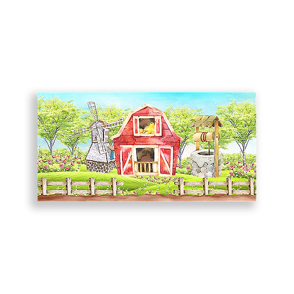 Painel Retangular - Fazenda - Sublimado 3D