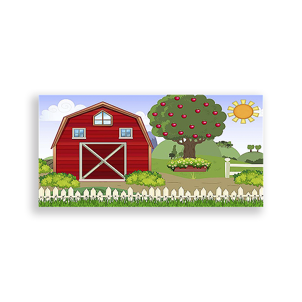 Painel Retangular - Fazenda - Sublimado 3D