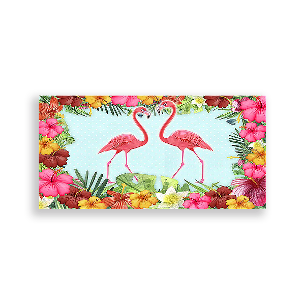 Painel Retangular - Flamingos - Sublimado 3D