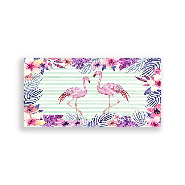Painel Retangular - Flamingos - Sublimado 3D