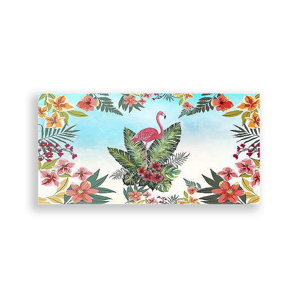 Painel Retangular - Flamingos - Sublimado 3D