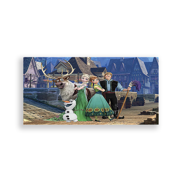 Painel Retangular - Frozen Fever - Sublimado 3D