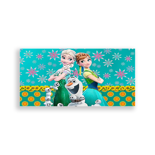Painel Retangular - Frozen Fever - Sublimado 3D