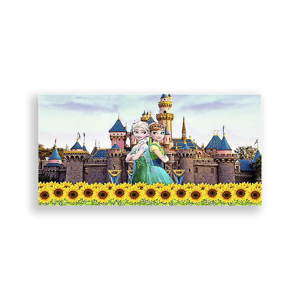 Painel Retangular - Frozen Fever - Sublimado 3D