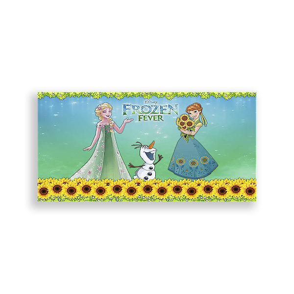 Painel Retangular - Frozen Fever - Sublimado 3D