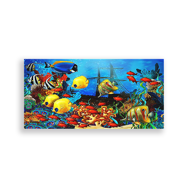 Painel Retangular - Fundo Do Mar - Sublimado 3D