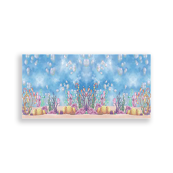 Painel Retangular - Fundo Do Mar - Sublimado 3D