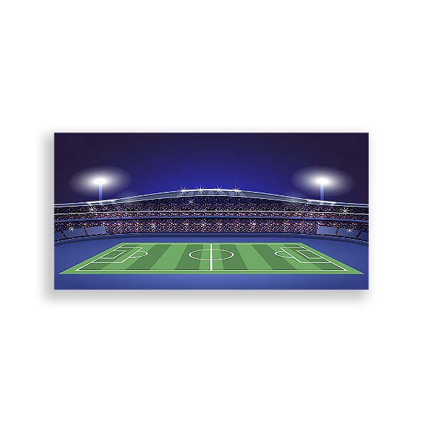Painel Retangular - Futebol Esportes - Sublimado 3D