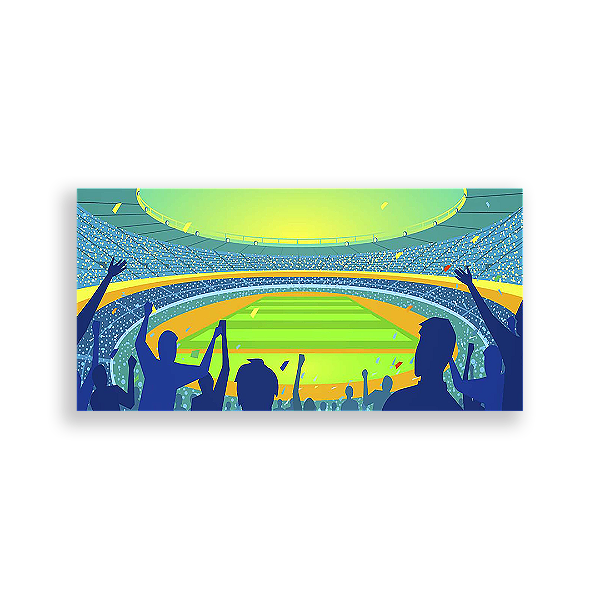 Painel Retangular - Futebol Esportes - Sublimado 3D