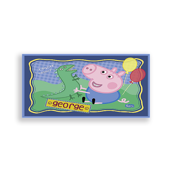 Painel Retangular - George Pig - Sublimado 3D
