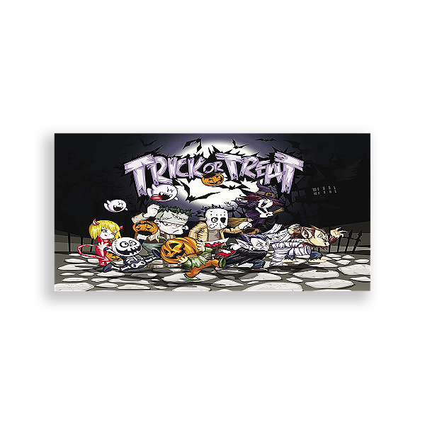 Painel Retangular - Dia das Bruxas Halloween - Sublimado 3D