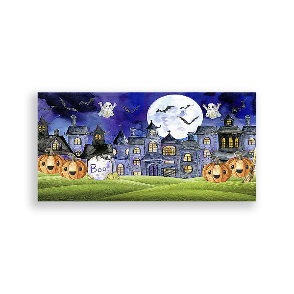 Painel Retangular - Dia das Bruxas Halloween - Sublimado 3D