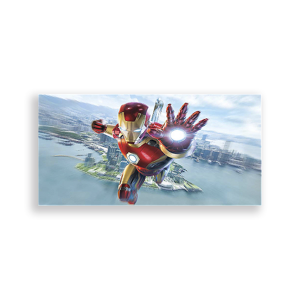 Painel Retangular - Homem De Ferro - Sublimado 3D