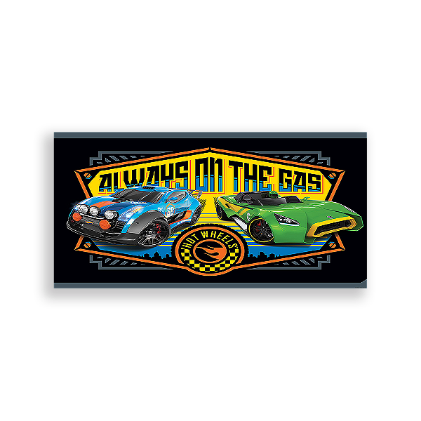 Painel Retangular - Hot Wheells - Sublimado 3D