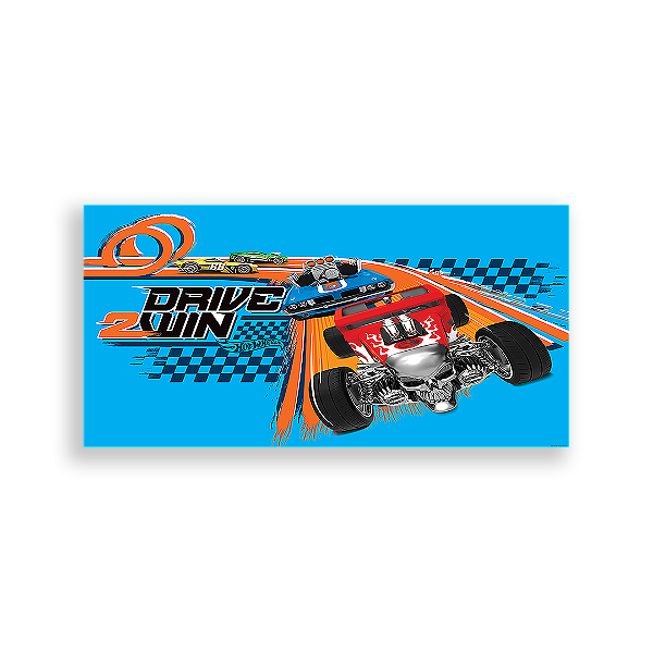 Painel Retangular - Hot Wheells - Sublimado 3D