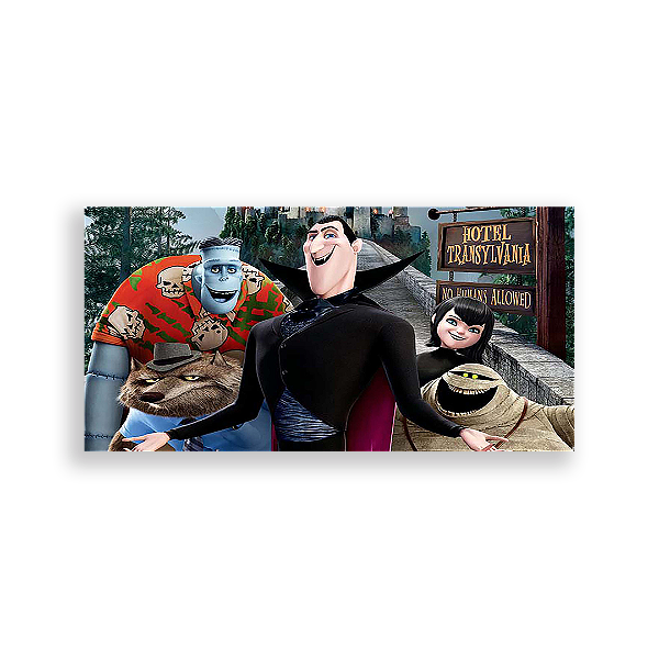 Painel Retangular - Hotel Transilvânia - Sublimado 3D