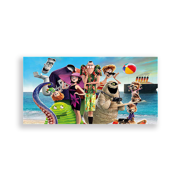 Painel Retangular - Hotel Transilvânia - Sublimado 3D