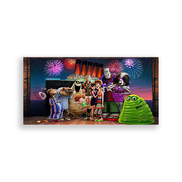 Painel Retangular - Hotel Transilvânia - Sublimado 3D