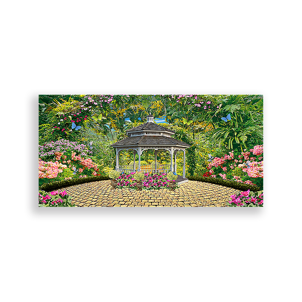 Painel Retangular - Jardim - Sublimado 3D