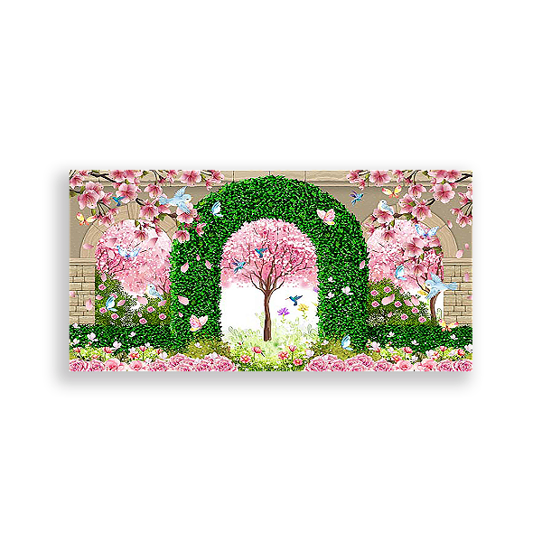 Painel Retangular - Jardim Encantado - Sublimado 3D
