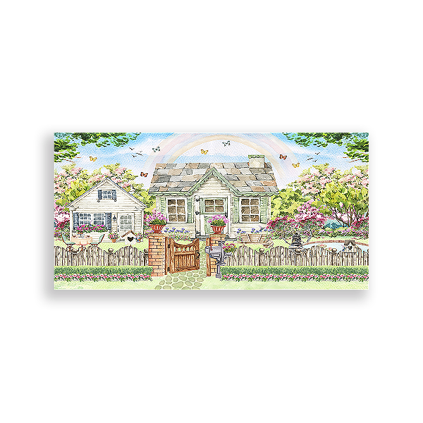 Painel Retangular - Jardim Encantado - Sublimado 3D