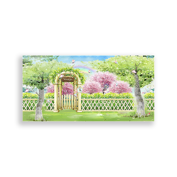 Painel Retangular - Jardim Encantado - Sublimado 3D