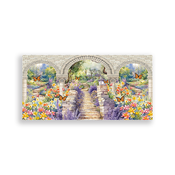 Painel Retangular - Jardim Encantado - Sublimado 3D
